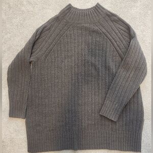 Ash Brown Ribbed Sweater